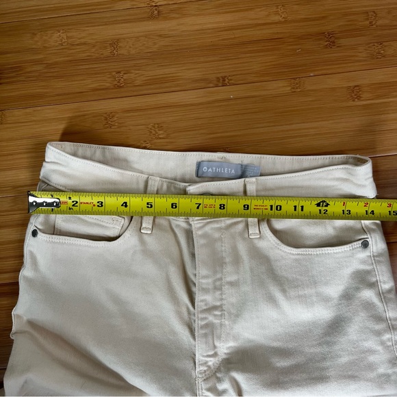 Athlete Flex Straight Leg Ankle Jean in Bone Cream Jeans - Size 6 - Picture 10 of 14